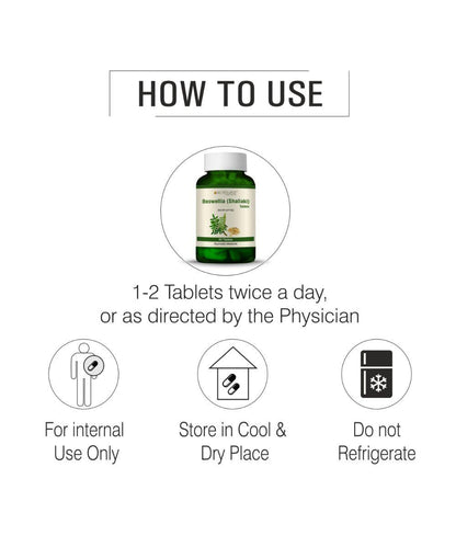 Boswellia (Shallaki) | For Arthritis | Ayurvedic Joint & Muscle Pain Relief | 60 Tablets: One piece MRP (Inclusive of all taxes):Rs.470/- Net Weight 45gm