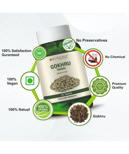 Bio Resurge Gokhru  & Kaunch Beej Tablet ENRICH IN PROTEIN AND REDUCE FATIGUE - 750 mg (120 Tablets): One piece MRP (Inclusive of all taxes):Rs.560/- Net Weight 90gm