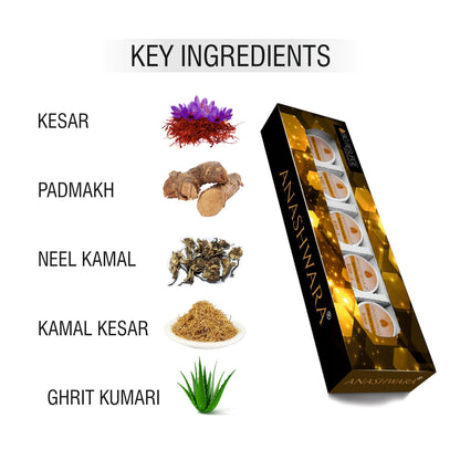 Anashwara  Golden Glow  Facial Kit –  5 Step Radiance Ritual