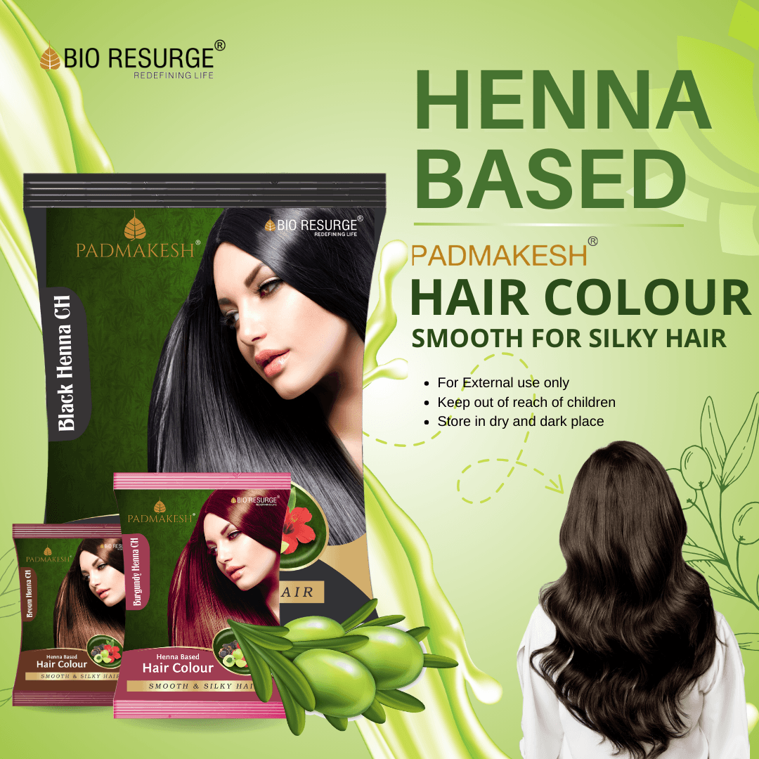 Bio Resurge Padmakesh Henna Hair Dye for All Types of Hairs: One piece MRP (Inclusive of all taxes):Rs 15/- Net Weight 15gm, Black CH: 15gm