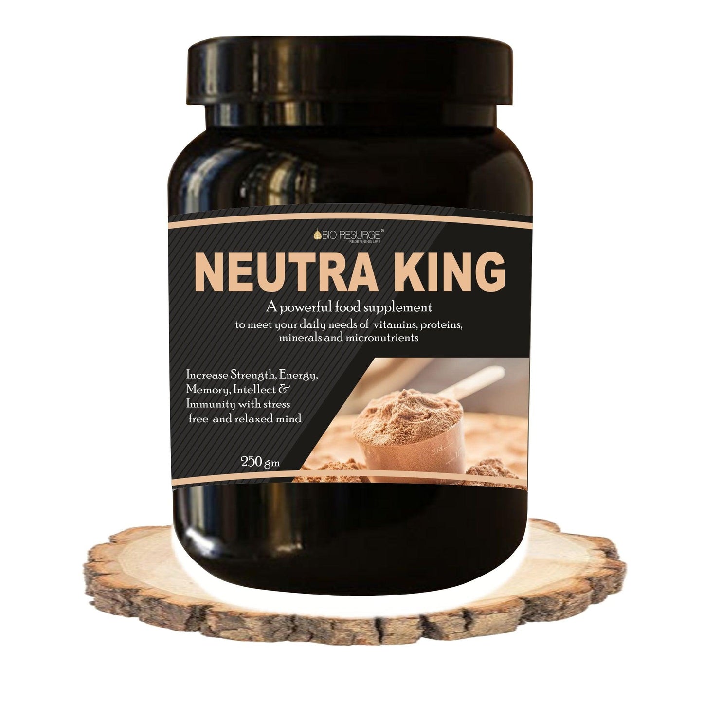 Neutra King  Powder With Herbal Extracts and Digestive Enzymes | Lab Tested | Banned Substance Free Chocolate Flavour Bio Resurge