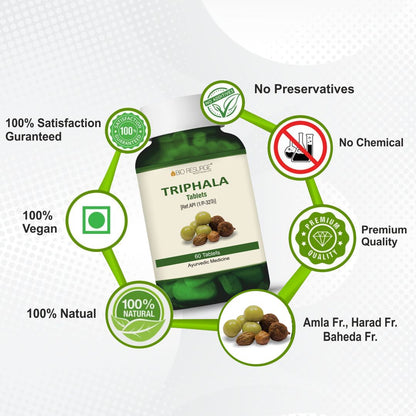 Bio Resurge Triphala Tablets – Ayurvedic Digestive Support