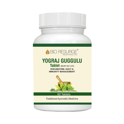YOGRAJ GUGGULU Tablet For RHEUMATISM, GOUT & IMMUNITY MANAGEMENT:One Bottle MRP (Inclusive of all taxes):Rs.390/- Net Weight 30gm/